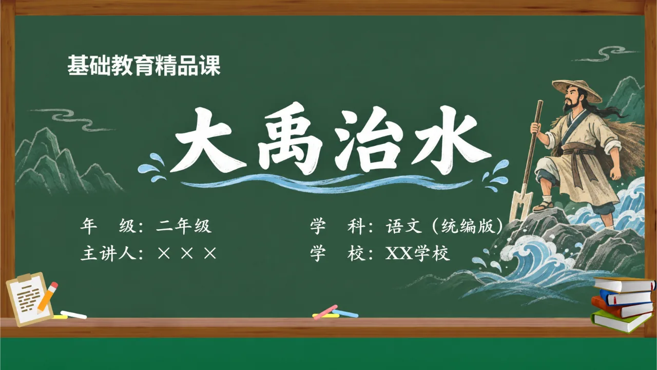 《大禹治水》课件封面