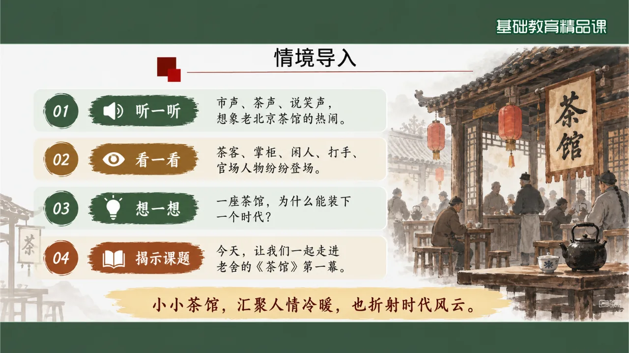 《茶馆》 版本1课件第4页缩略图