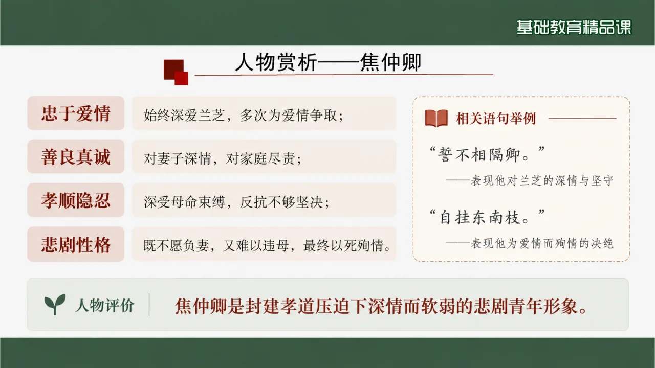 《孔雀东南飞并序》 基础版课件第10页缩略图