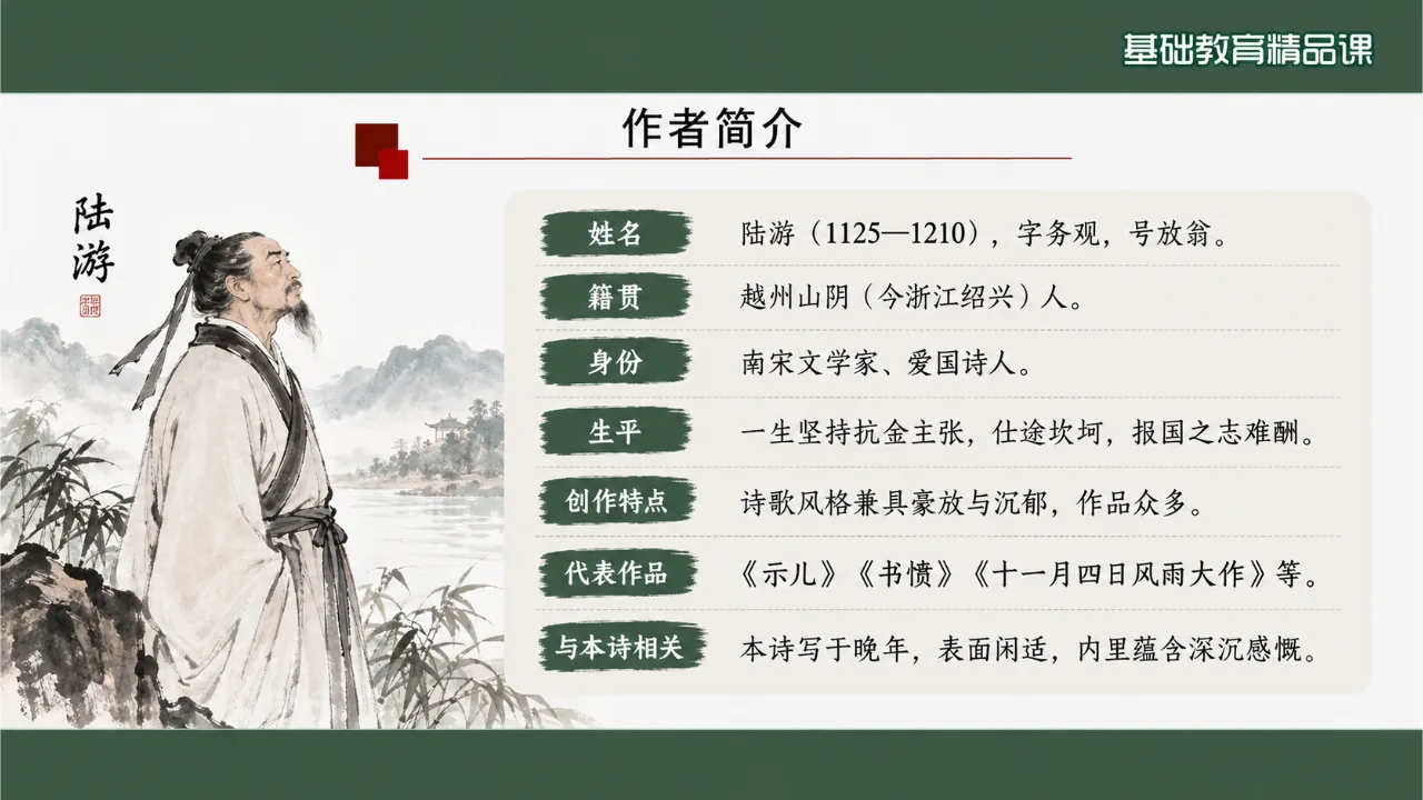 《临安春雨初霁》 版本1课件第3页缩略图