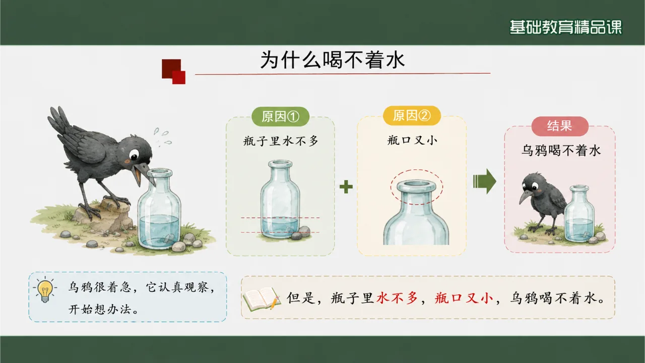《乌鸦喝水》 版本1课件第7页缩略图