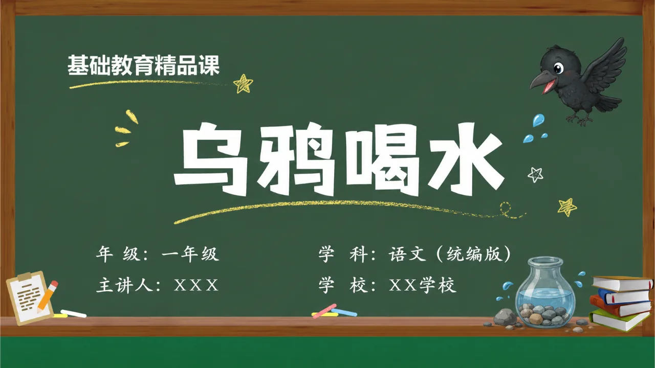 《乌鸦喝水》 版本2课件封面