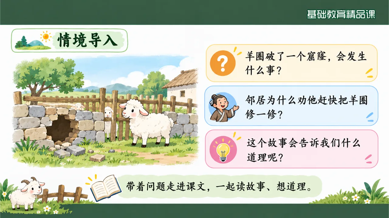 《亡羊补牢》 版本2课件第3页缩略图