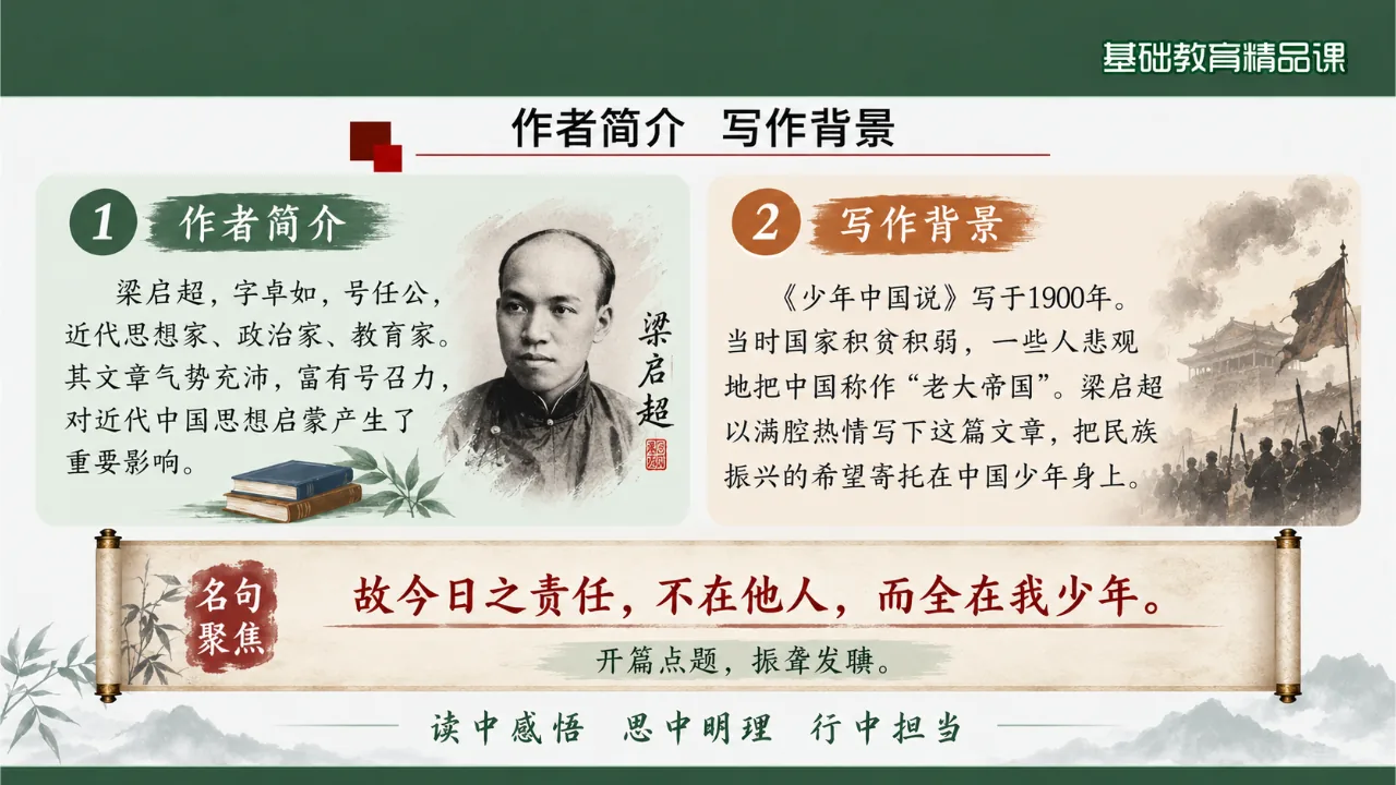 《少年中国说》课件第4页缩略图