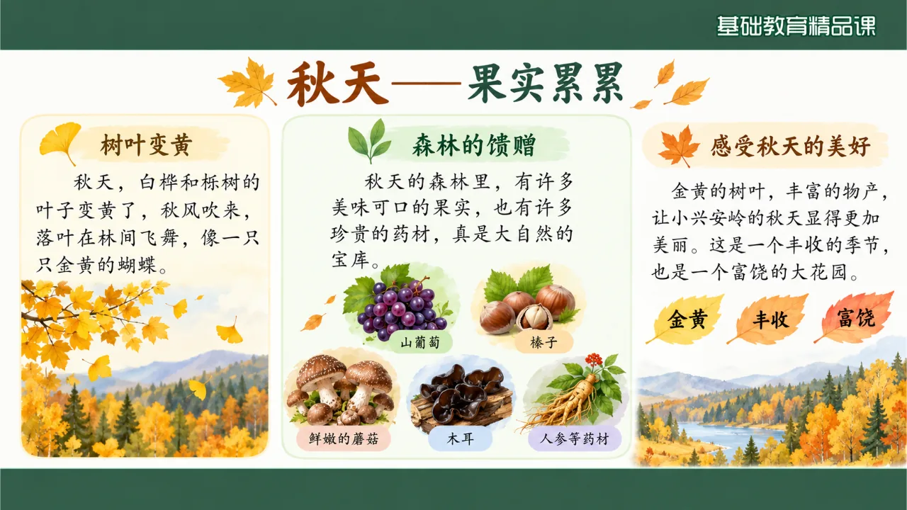 《美丽的小兴安岭》课件第10页缩略图