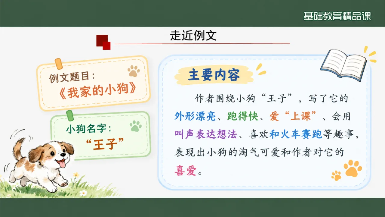 《习作例文：我家的小狗》课件第4页缩略图