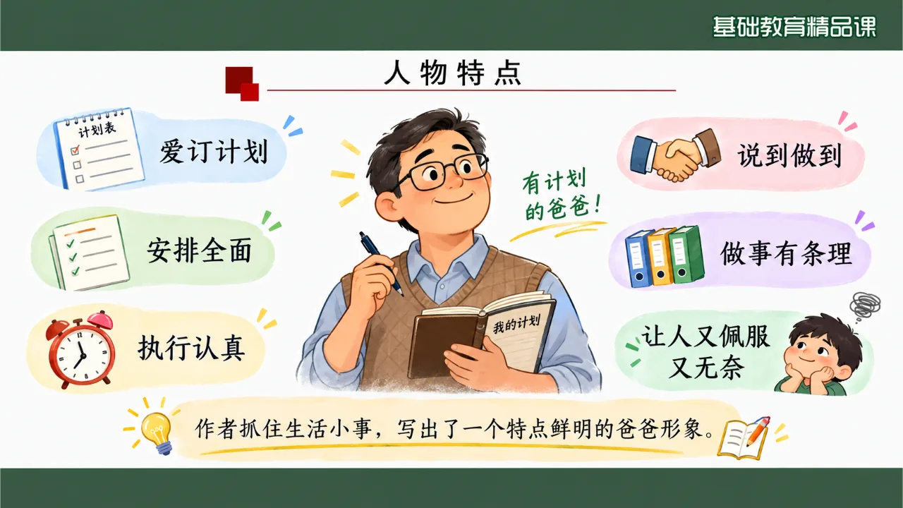 《习作例文：爸爸的计划》课件第6页缩略图