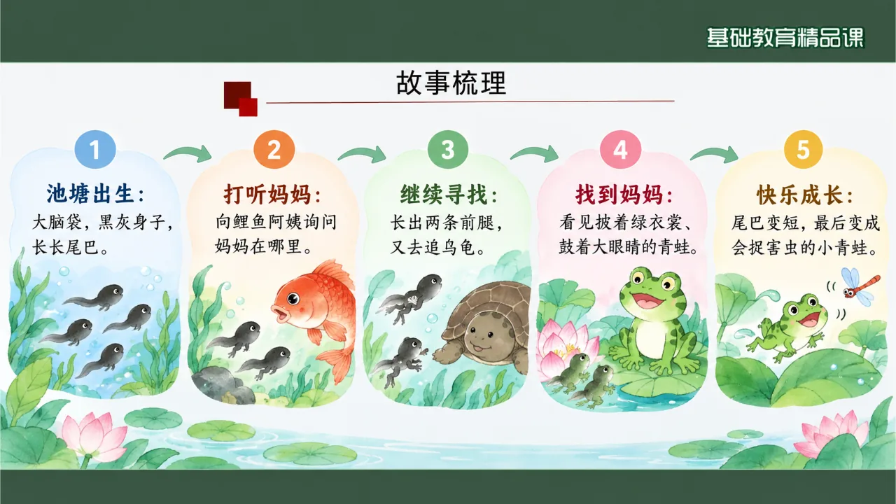 《小蝌蚪找妈妈》课件第5页缩略图