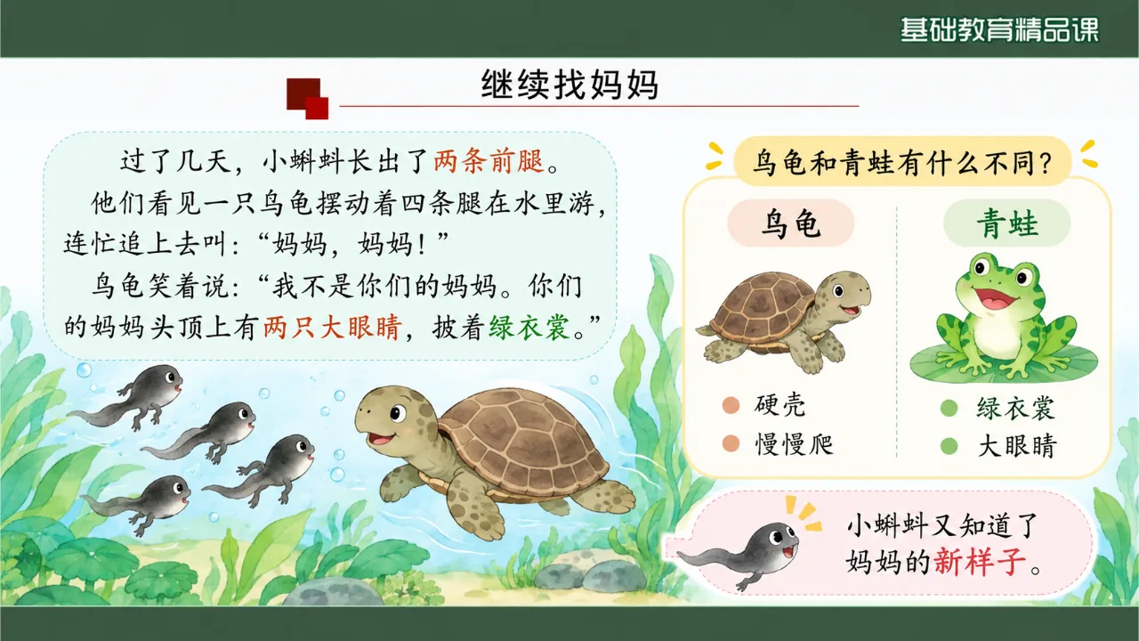 《小蝌蚪找妈妈》课件第7页缩略图