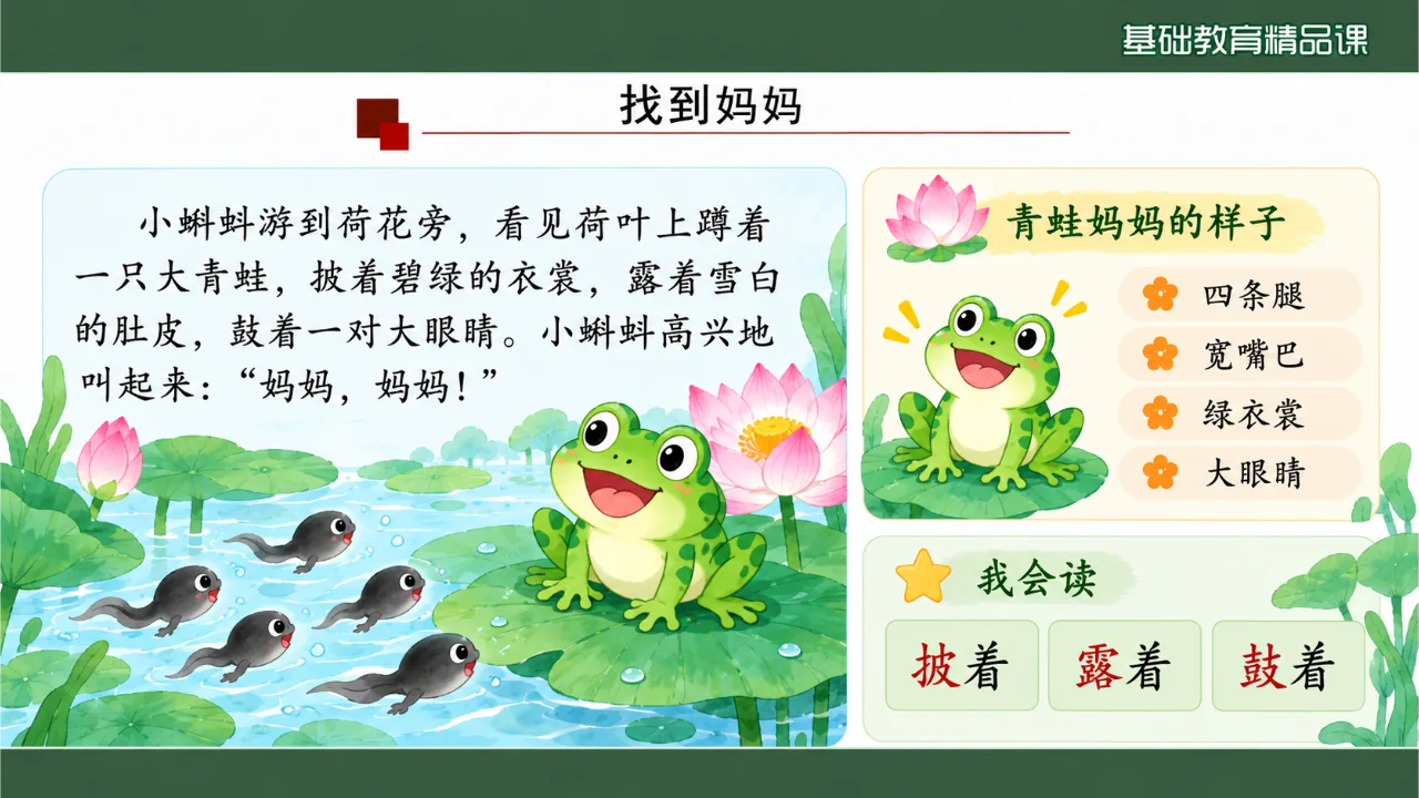 《小蝌蚪找妈妈》课件第8页缩略图