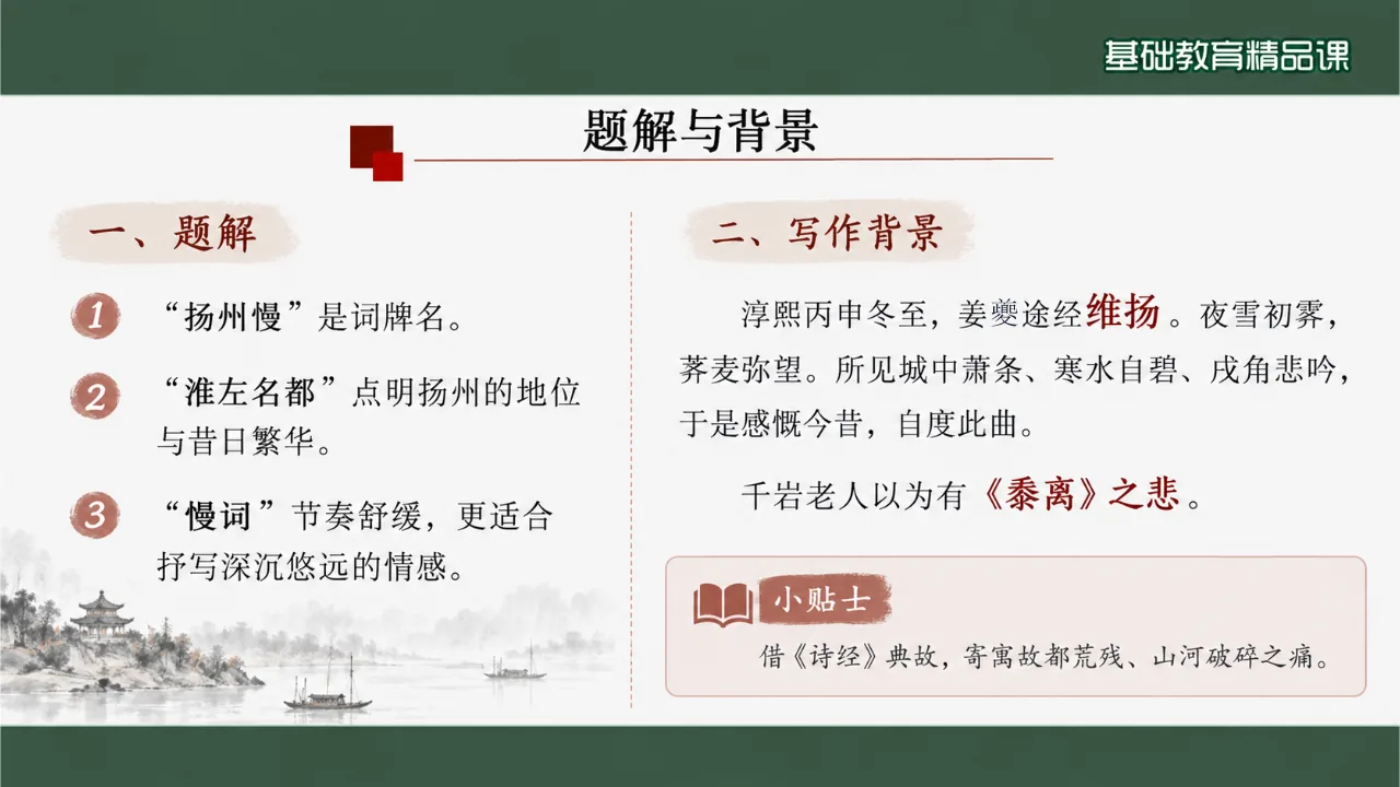 《扬州慢（淮左名都）》 版本1课件第5页缩略图