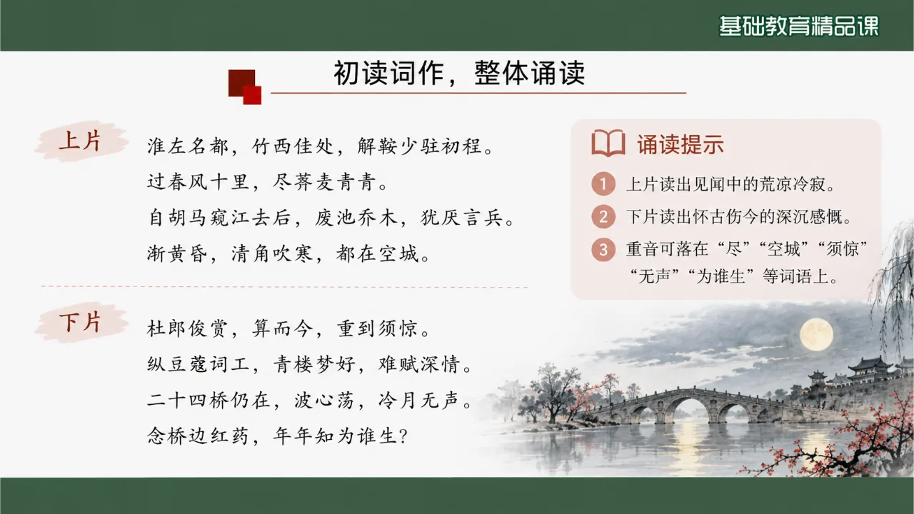 《扬州慢（淮左名都）》 版本2课件第8页缩略图