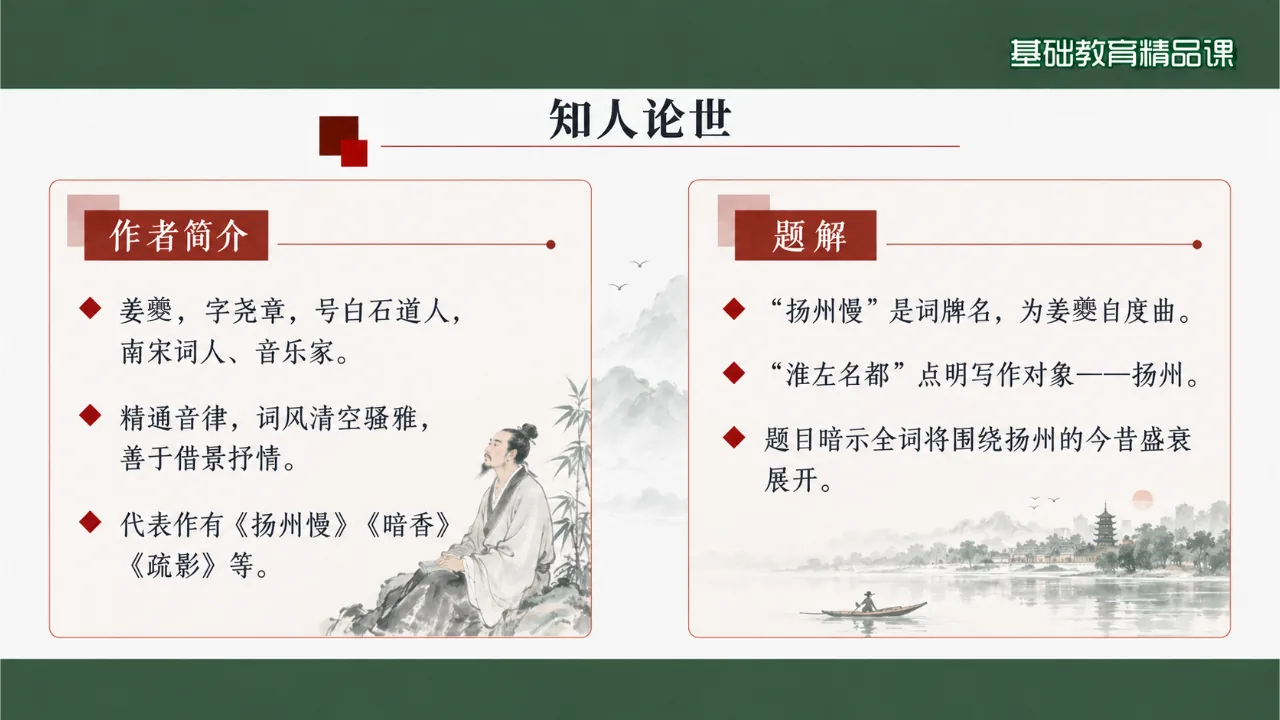 《扬州慢（淮左名都）》 版本3课件第3页缩略图