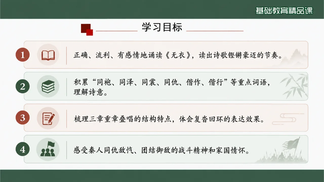 《无衣》 版本1课件第2页缩略图