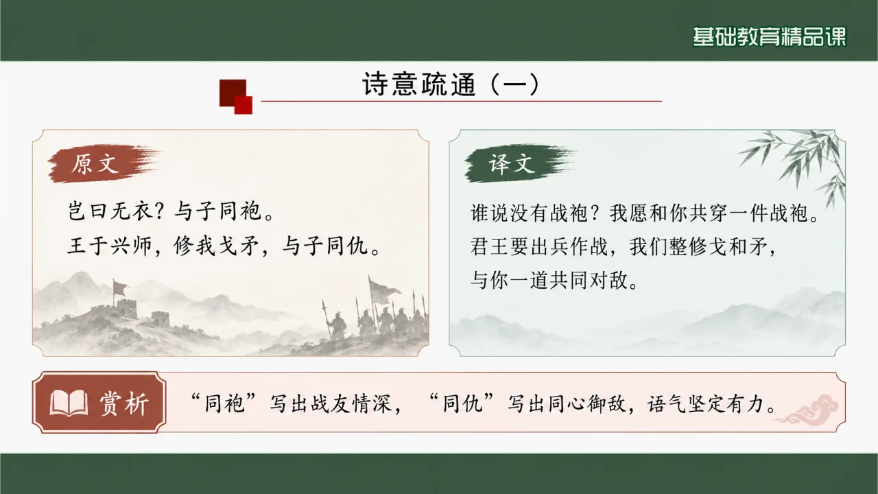 《无衣》 版本1课件第7页缩略图