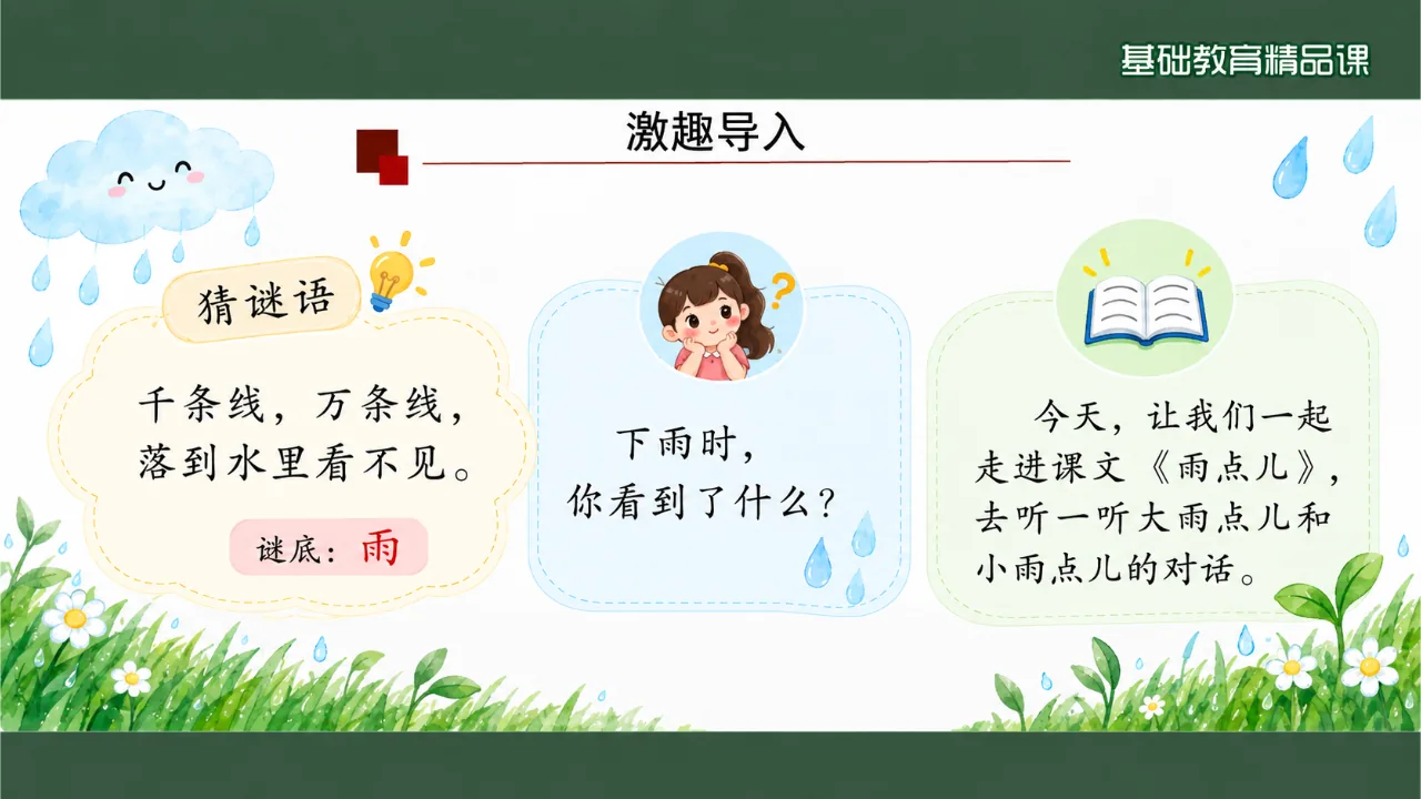 《雨点儿》课件第3页缩略图